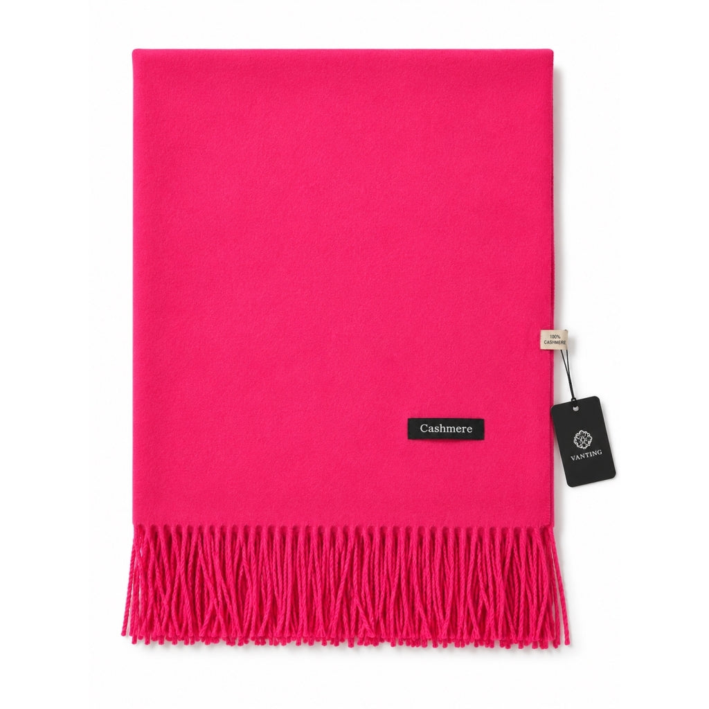 Vanting cashmere tørklæde VT2761A hot pink