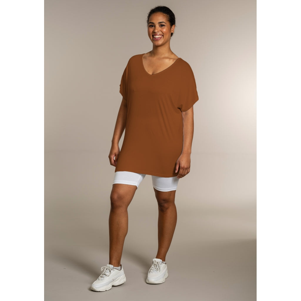 Sandgaard T-shirt, model Amsterdam burn orange 03