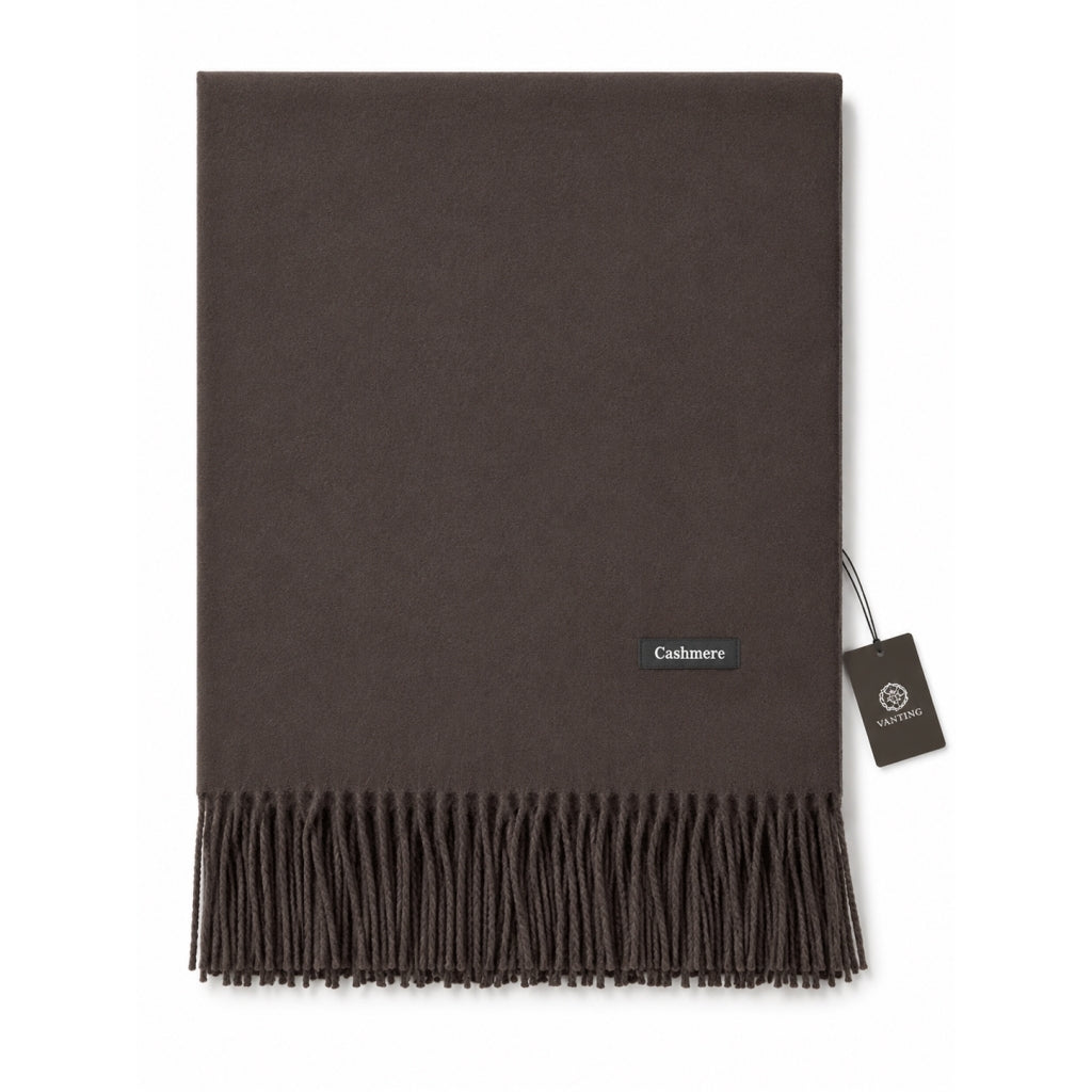 Vanting cashmere tørklæde VT2761A Dark brown