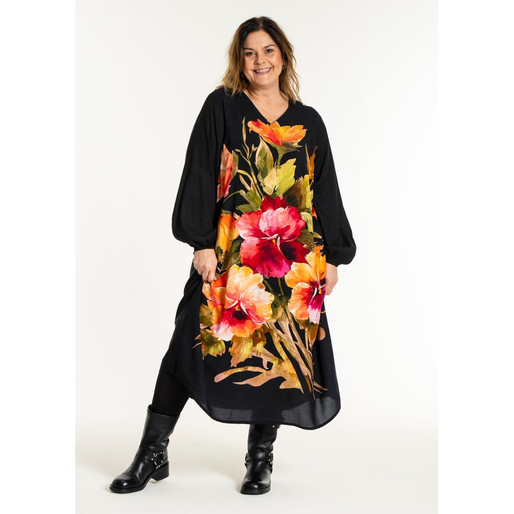 Gozzip kjole Glily sort kombi