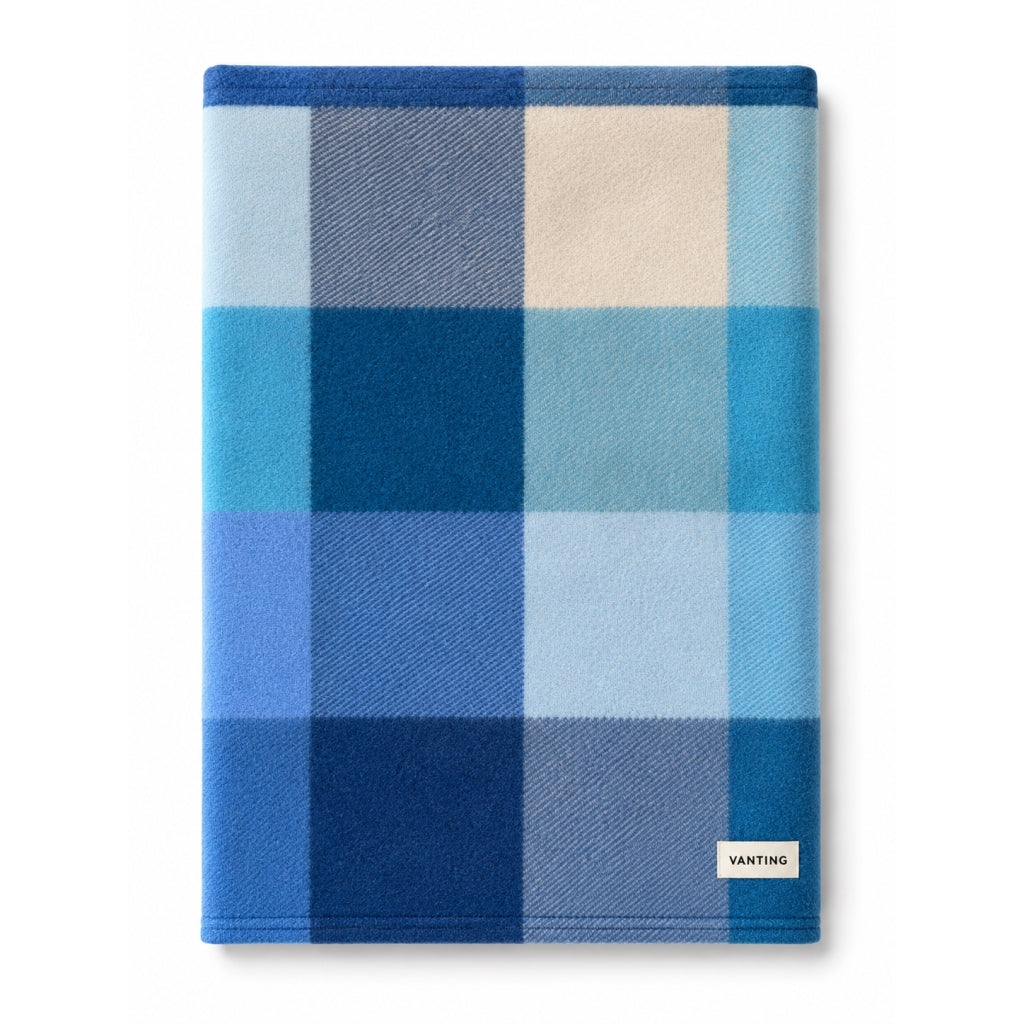 Vanting ternet tørklæde VT2768 black and blue
