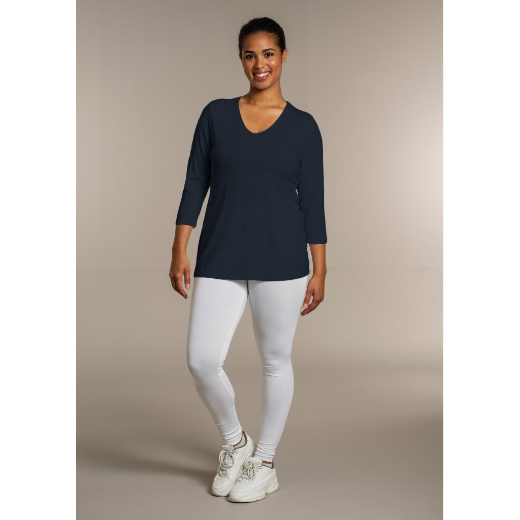 Sandgaard basis bluse, model Amsterdam navy