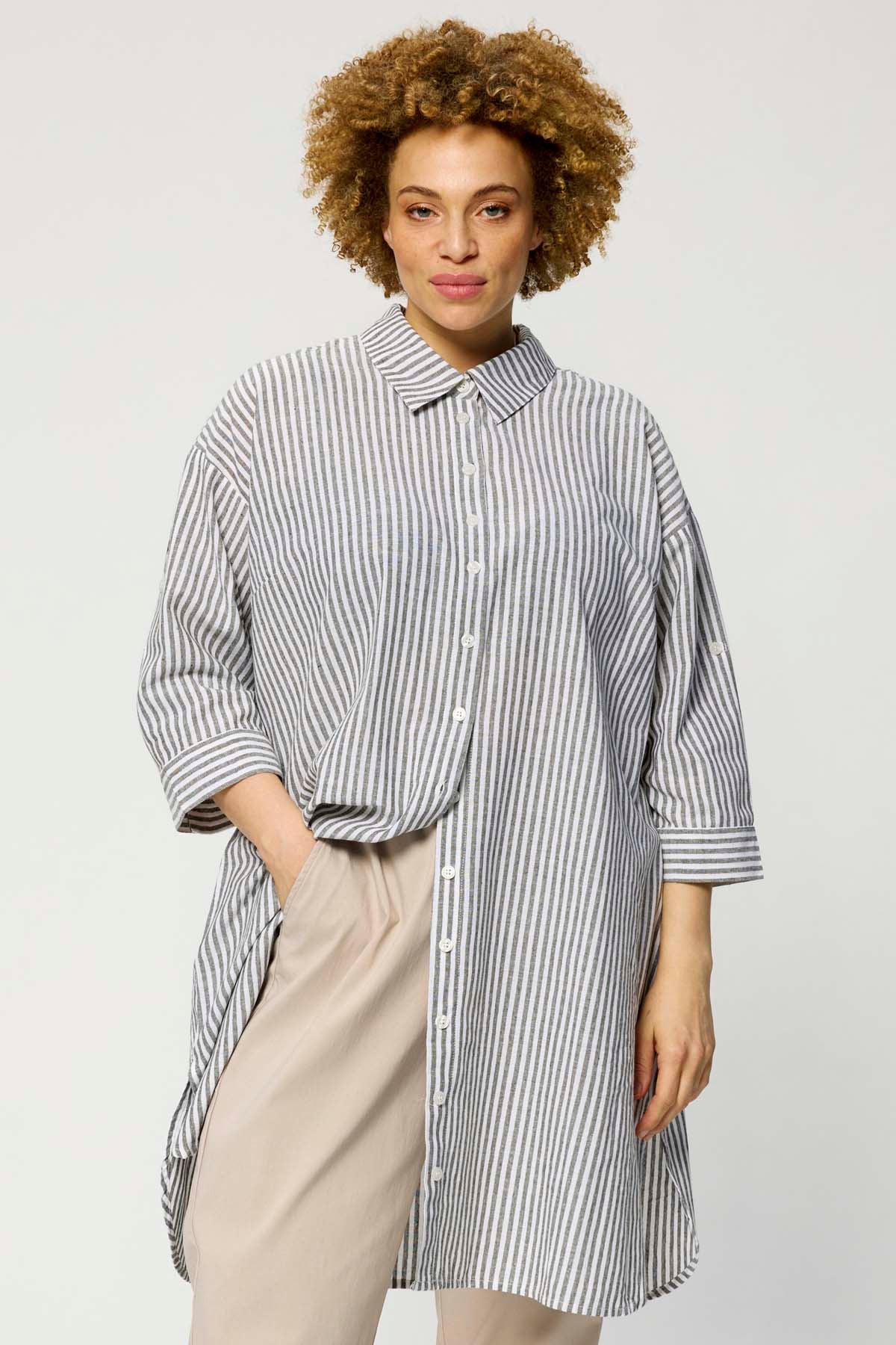 Zhenzi Skjorte tunika Mabel Sand