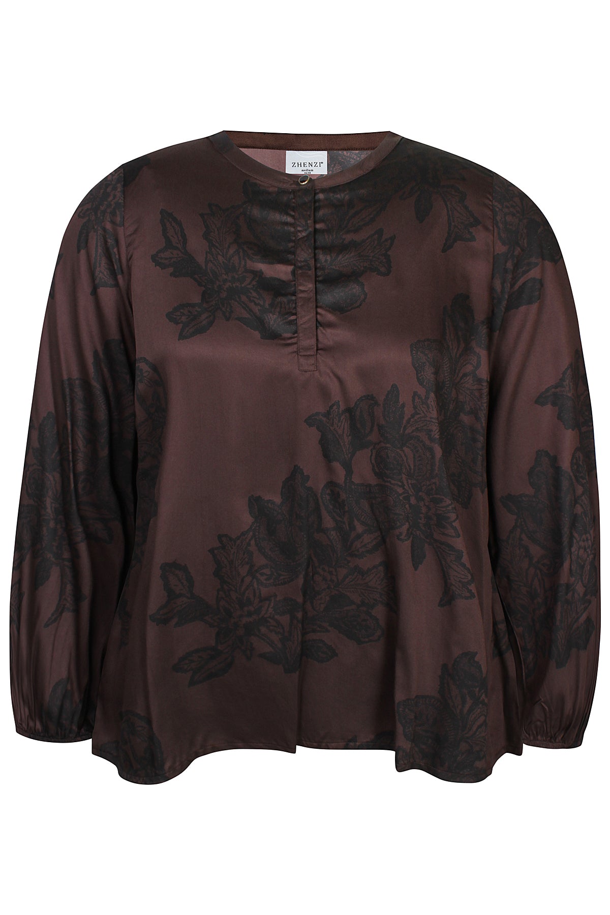 Zhenzi bluse Merna 1614 – Chokolade
