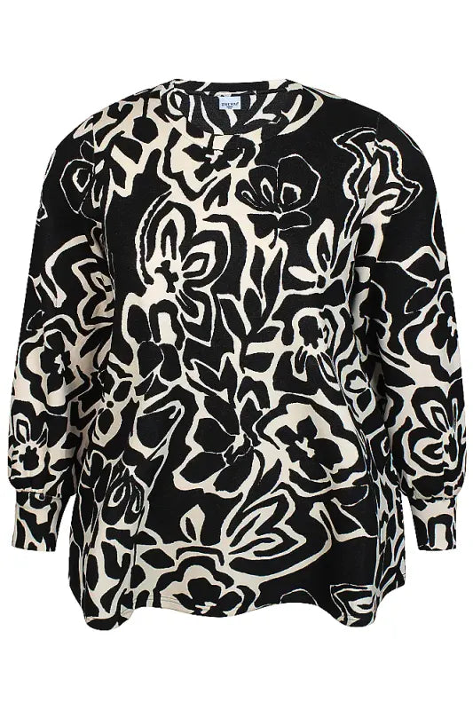 Zhenzi sweat bluse Kayla 1444 – Black