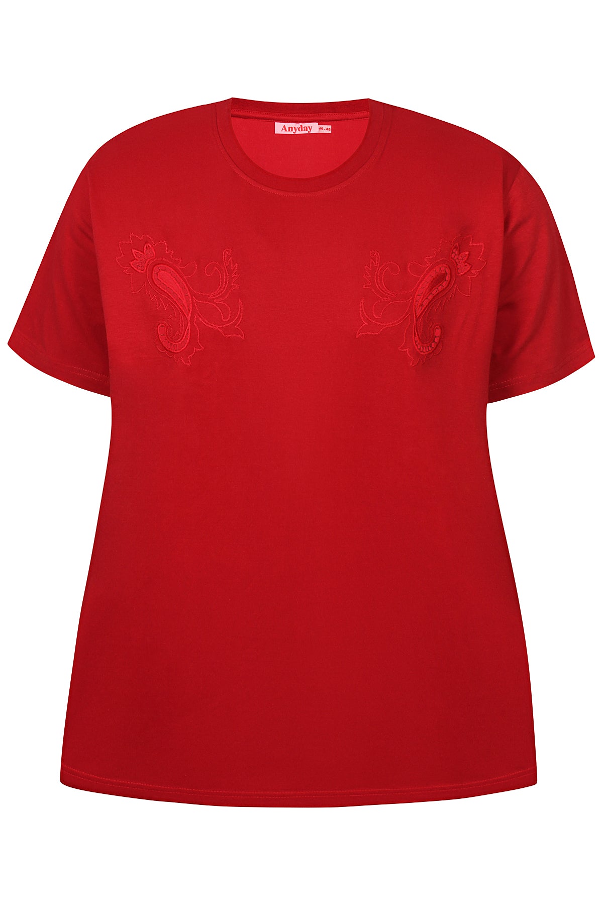Anyday t-shirt any-Cherry 414 rød