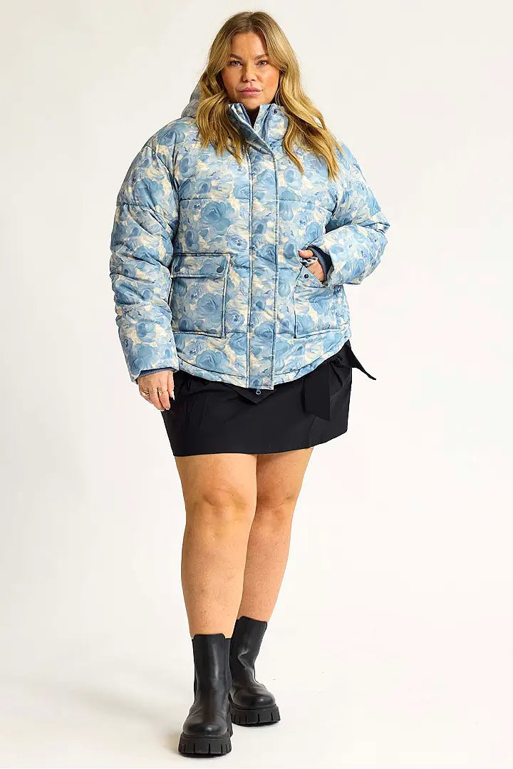 Anyday vinterjakke Riley 450 - Stone Blue
