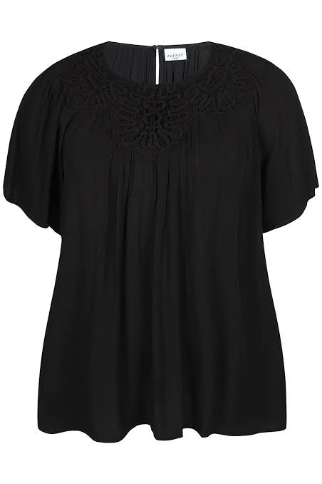 sort bluse zhenzi