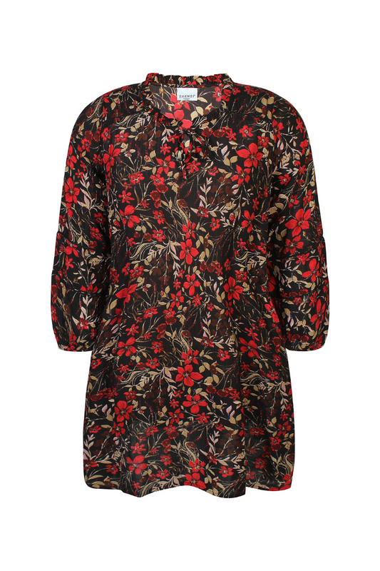 zhenzi Kjole Zh-Opha 930 rød kombi