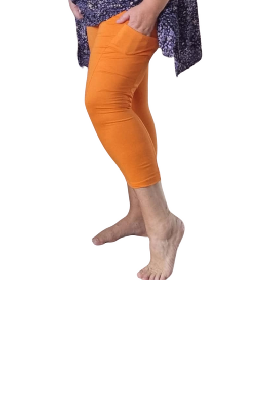 Mapeo capri leggins med lomme 312 orange