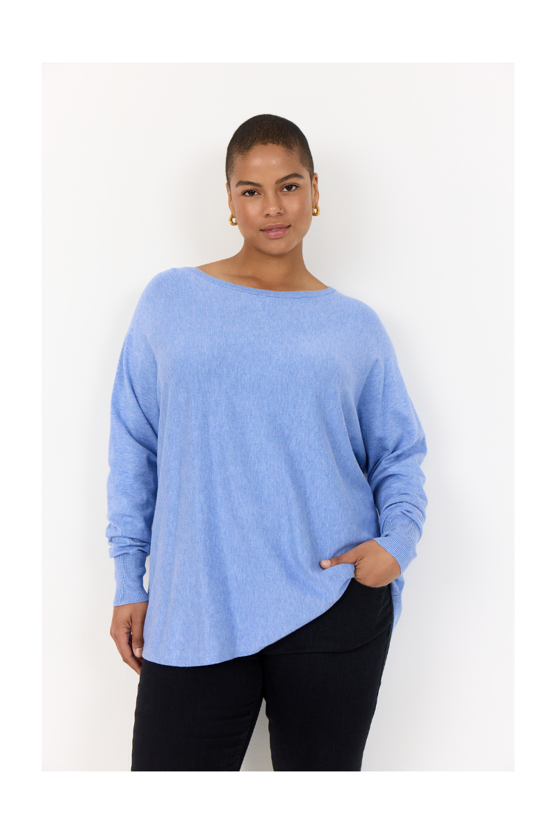 wasabi strik pullover blå wa-samanda 1