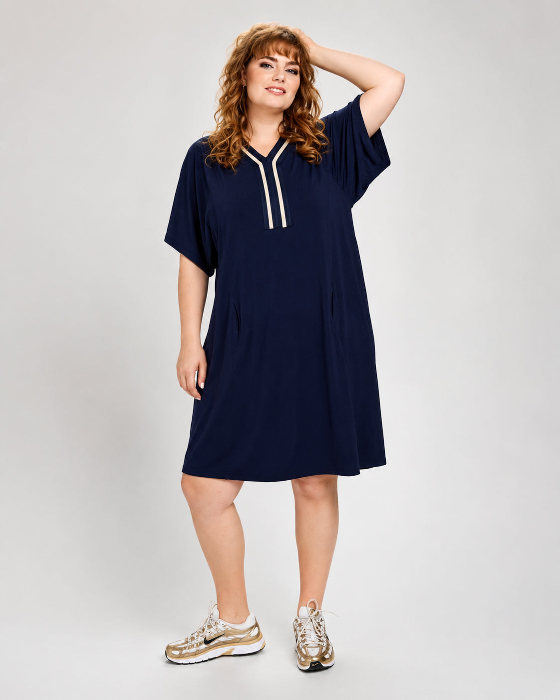 studio kjole SAndrea navy
