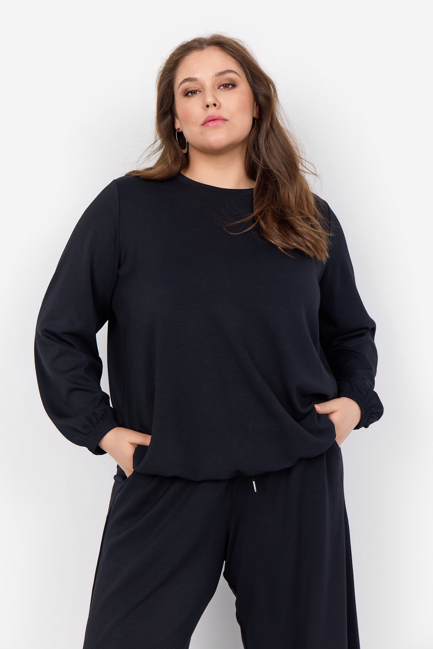 Wasabi sweat bluse sort wa-sabina 25