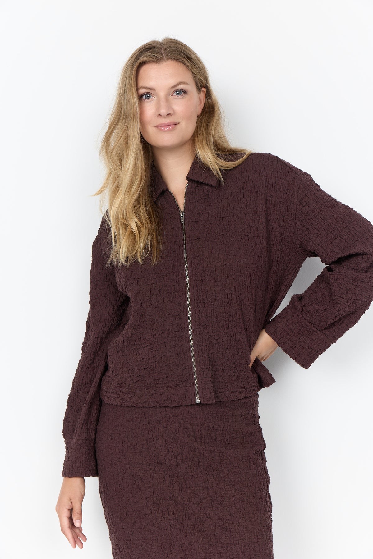 Wasabi WA-Alberta 9 sort jakke cardigan plus size