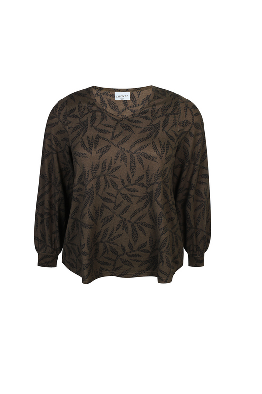 Zhenzi bluse zh-sara 1037 army