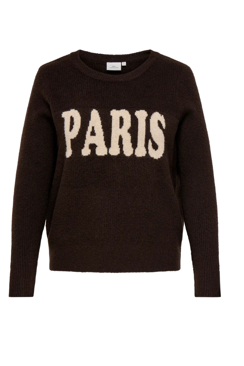 Only Carmakoma CARJENICO L/S PULLOVER KNT - Coffee Bean