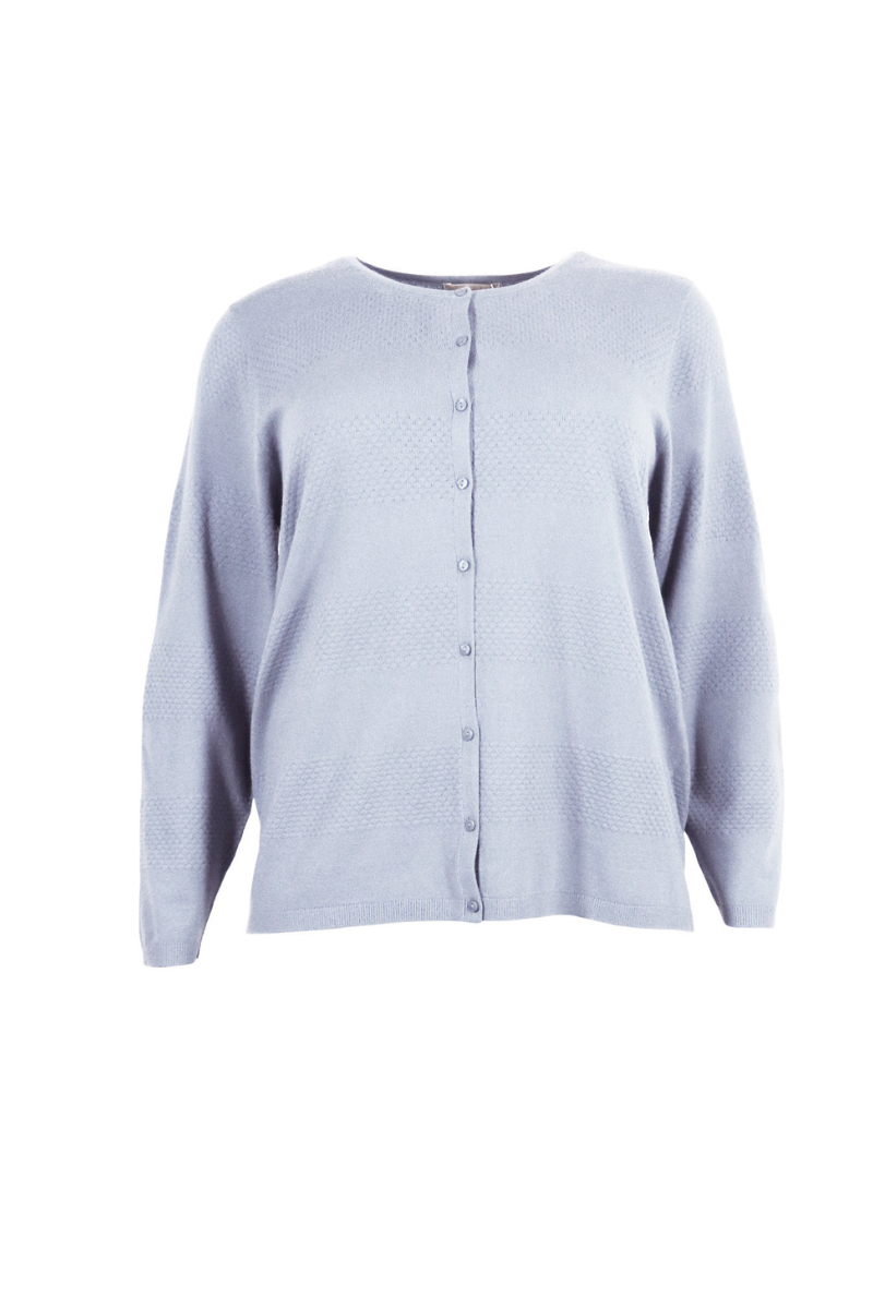 Cassiopeia strik cardigan Gerly lyseblå
