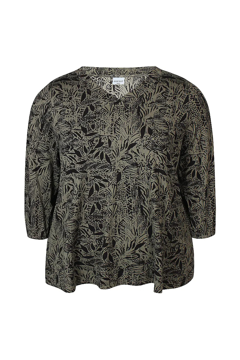 zhenzi sylva bluse army