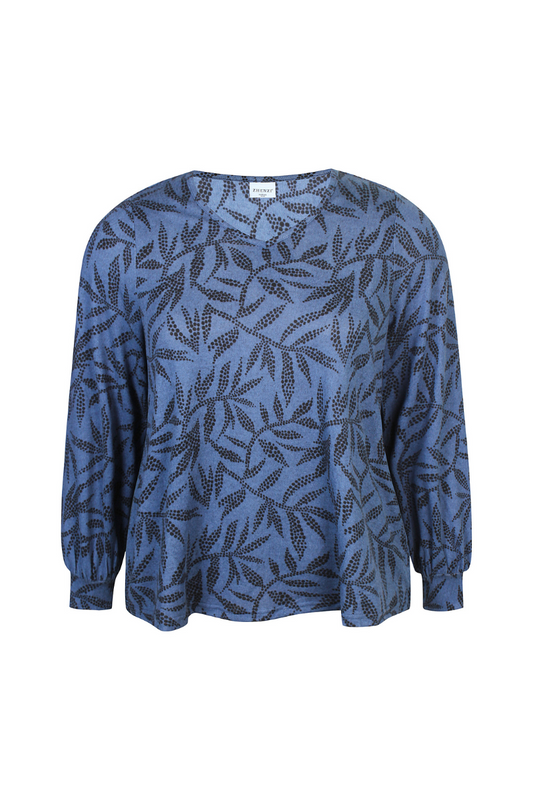 Zhenzi bluse zh-sara 1037 mørke blå
