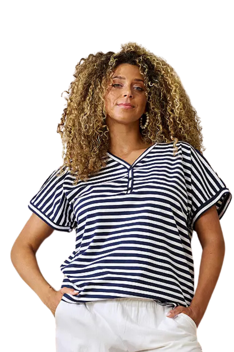 Zhenzi bluse bluse Casey 1258 blå