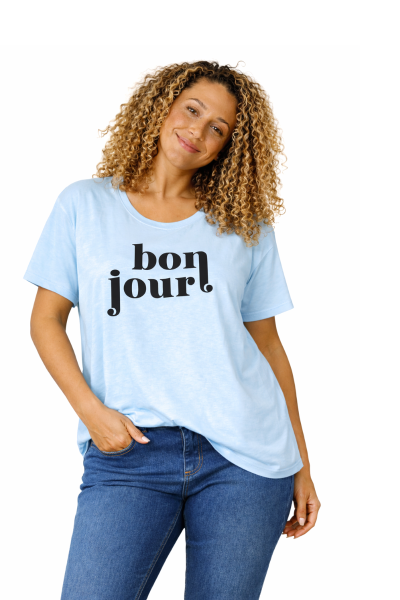 Zhenzi t-shirt Zh-Carla 1250 blå