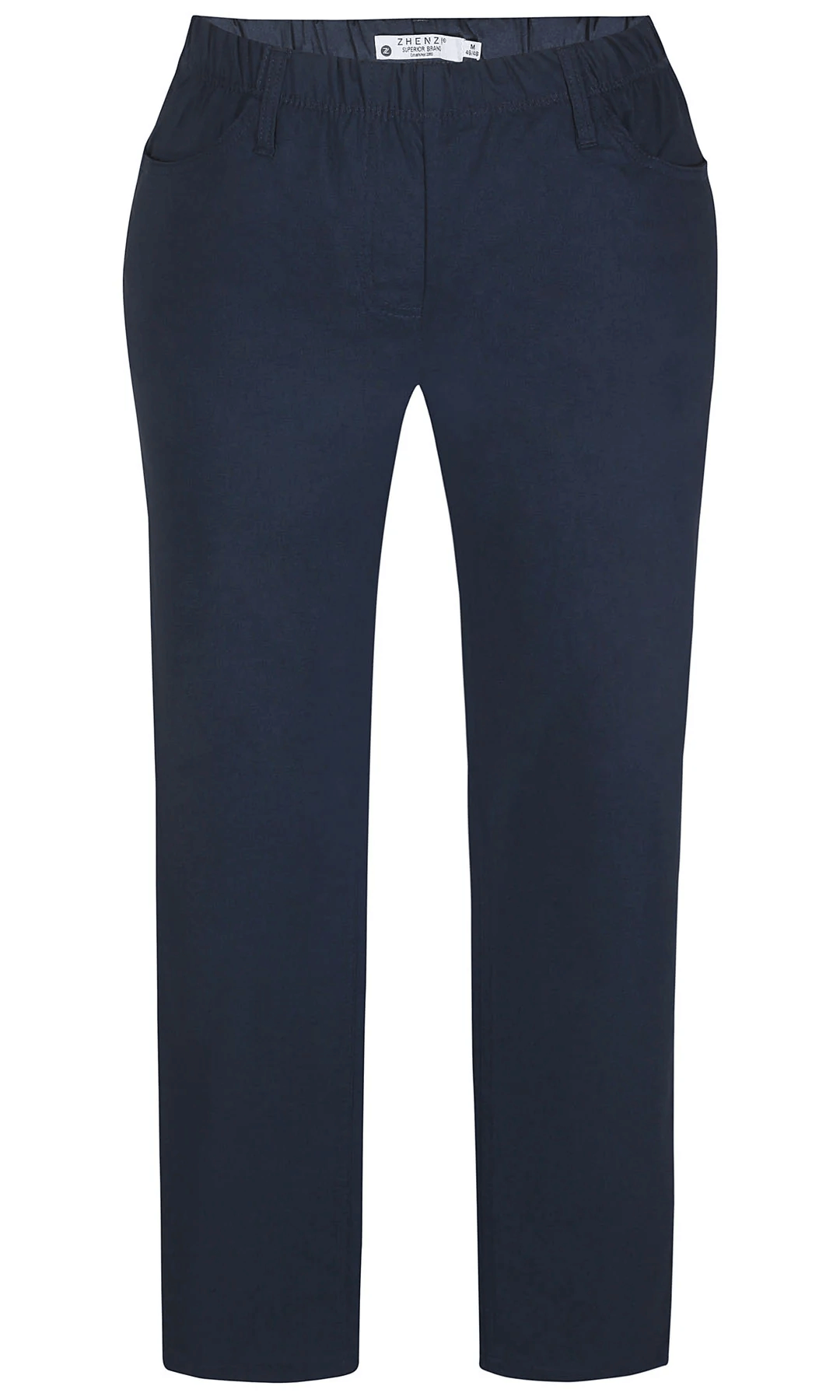Zhenzi bukser bengalin Twist Fit navy Længde 78 cm