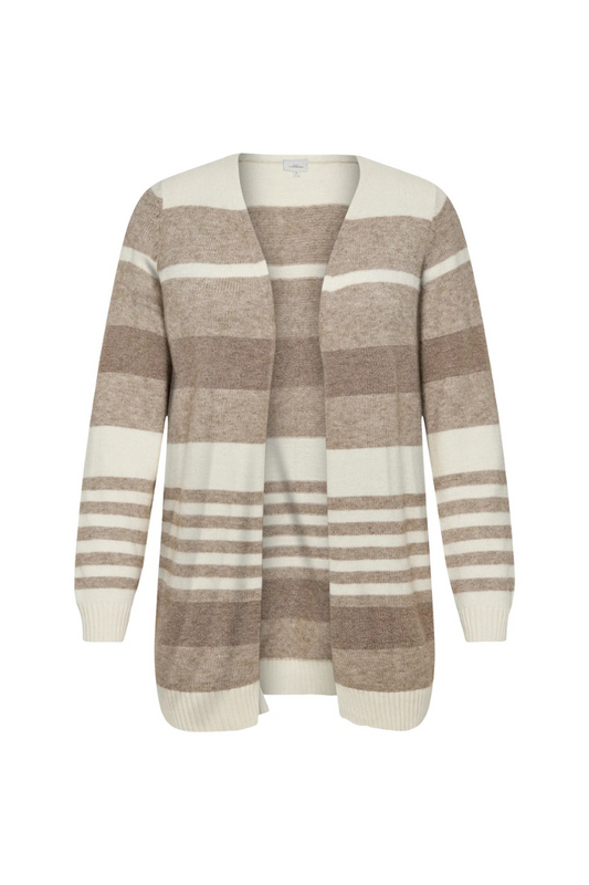 Only Carmakoma strik cardigan Caresly brun kombi