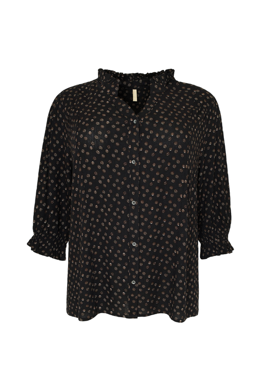 Cassiopeia bluse Louise sort kombi