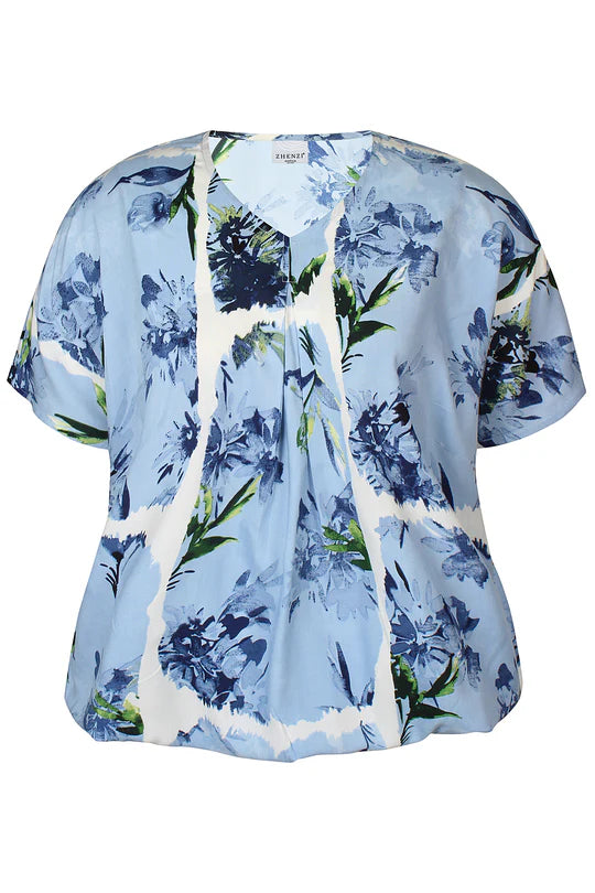 zhenzi bluse Elisa blå 1281