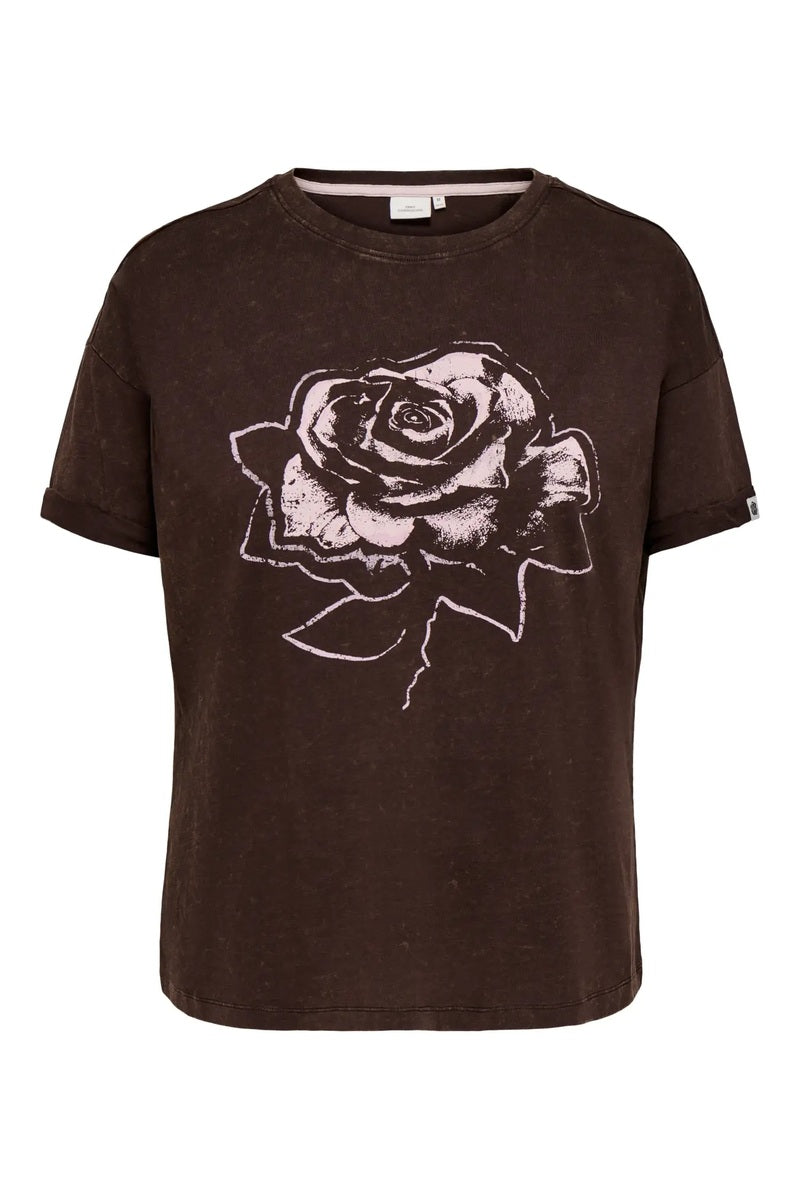Only Carmakoma T-shirt Carcortado – Coffee Bean