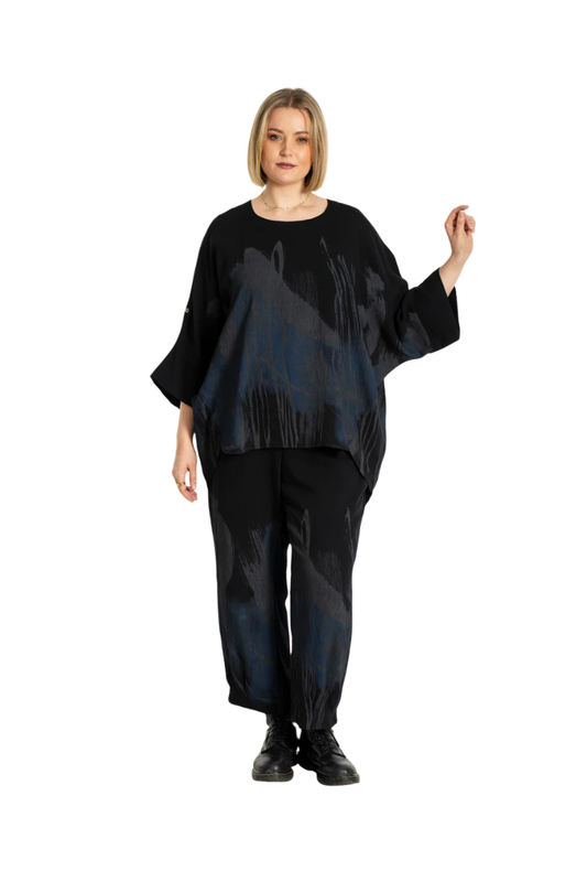 gozzip bluse Gilla oversized blouse sort