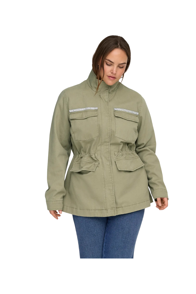 only carmakoma jakke Carelena deco jacket army