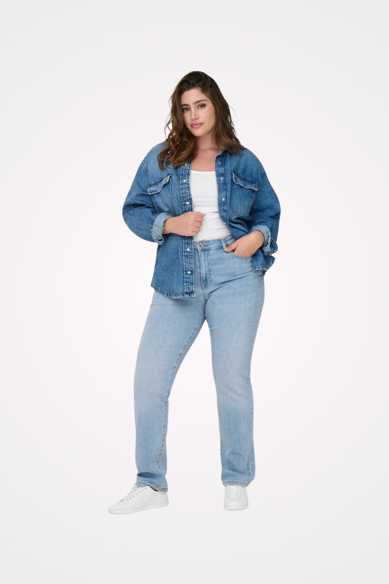 Only Carmakoma jeans sui mid waist slim