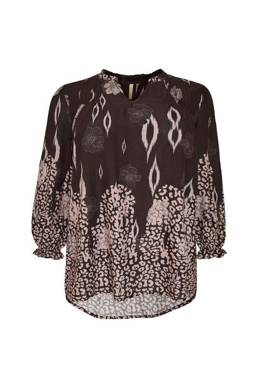 cassiopeia bluse laurina brun kombi