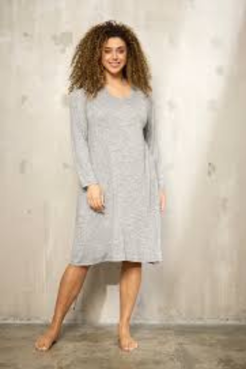 Zhenzi natkjole zh-Abee 1020 grå kombi