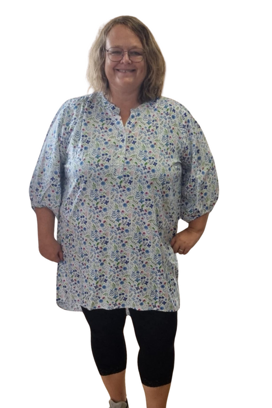 Mapeo tunika blå kombi Fillipa print 13