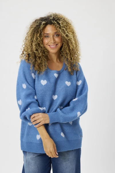 zhenzi pullover zh-Elga 1345-pullover l/s blå