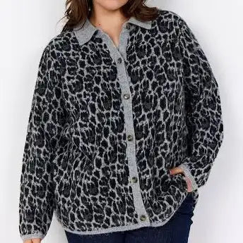 Wasabi strik cardigan Wa-Nimo 1 grå