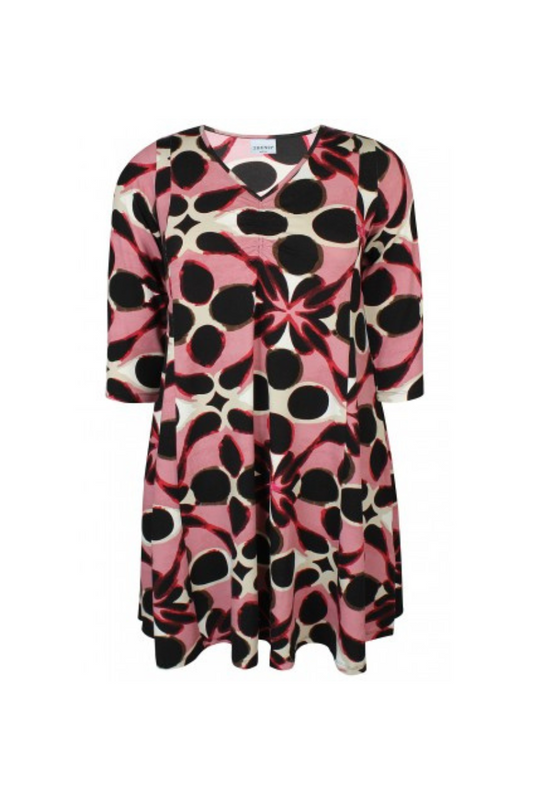 zhenzi kjole zh-octa 907 rød kombi