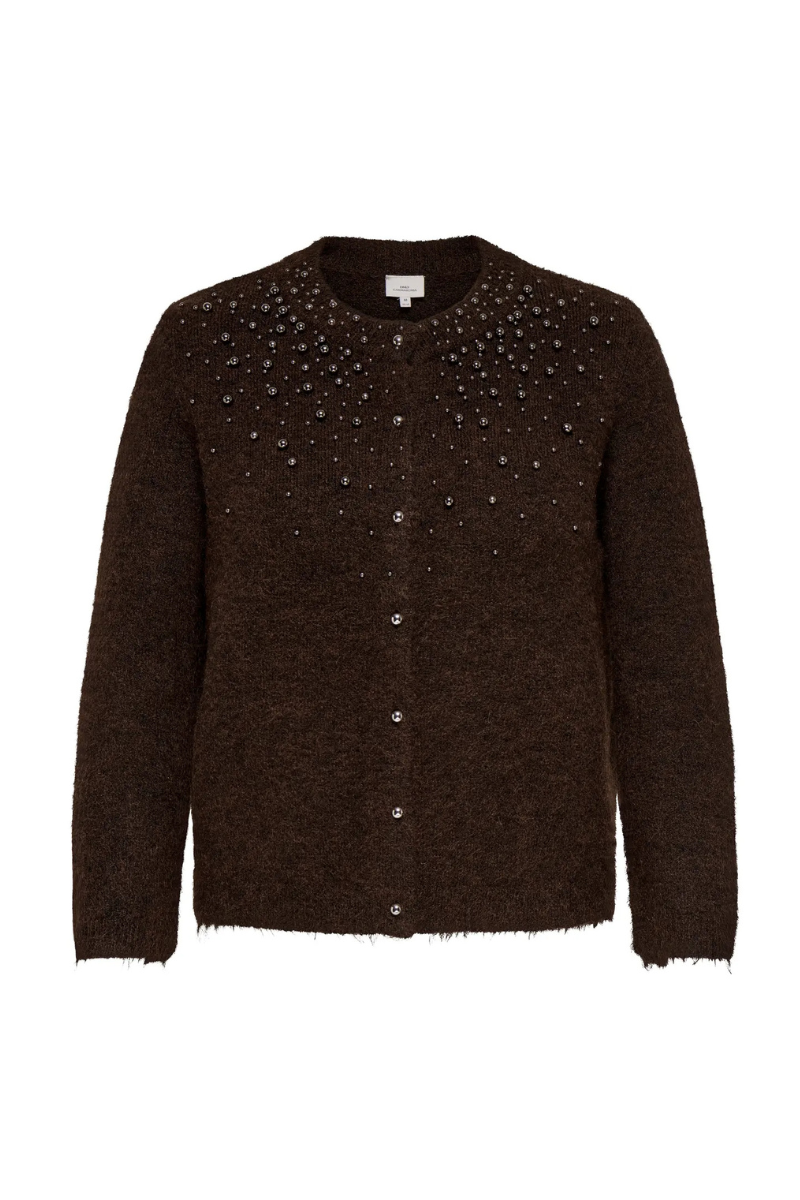 Only Carmakoma Carmiggie Cardigan - Coffee Bean