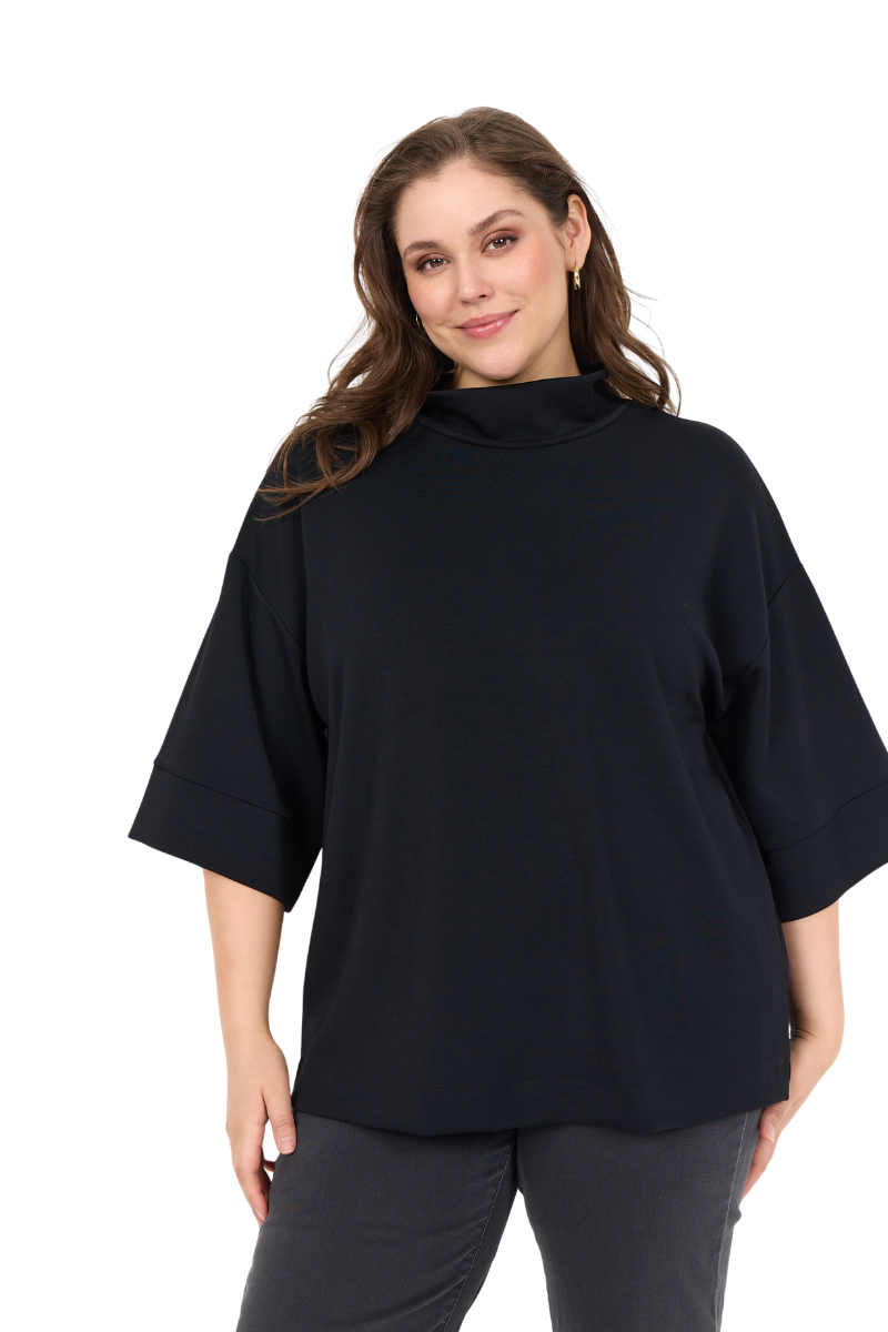 Wasabi modalsweat bluse WA-SABINA 64 - Sort