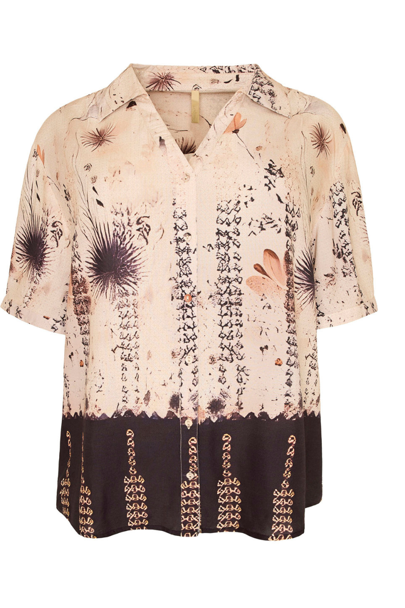 cassiopeia bluse chilette shirt sand kombi