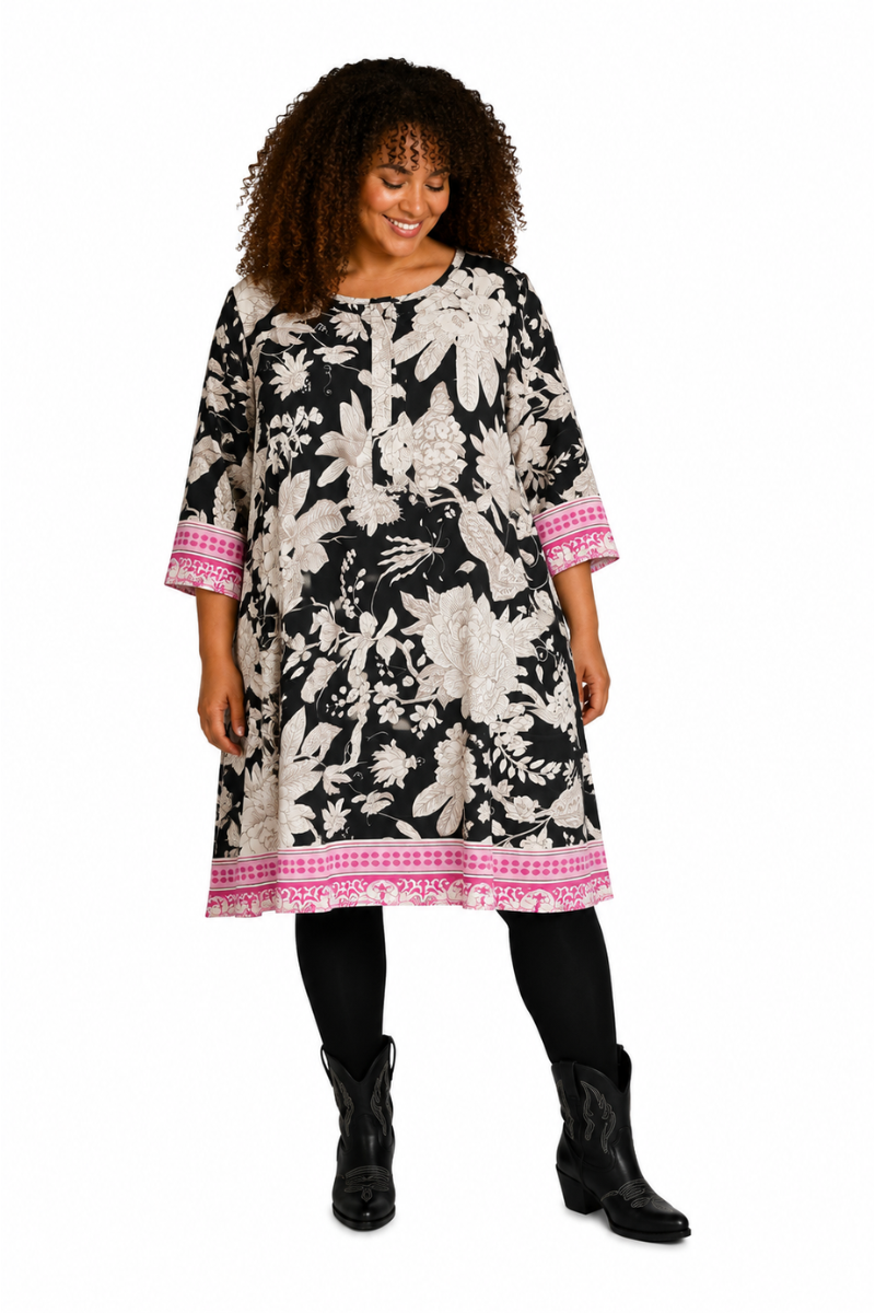 MAPEO print dress 318 lysserød kombi