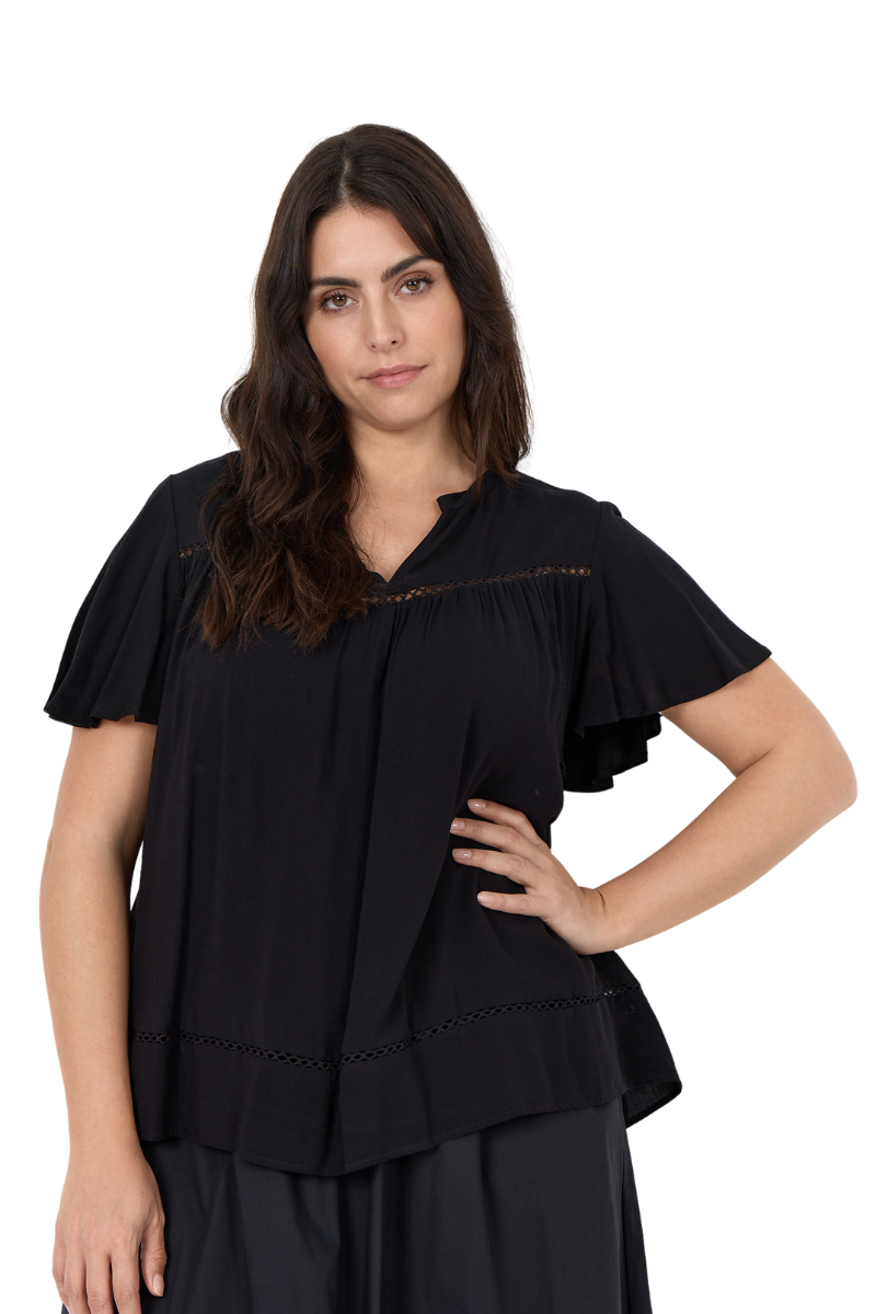wasabi bluse WA-SIA 44 sort