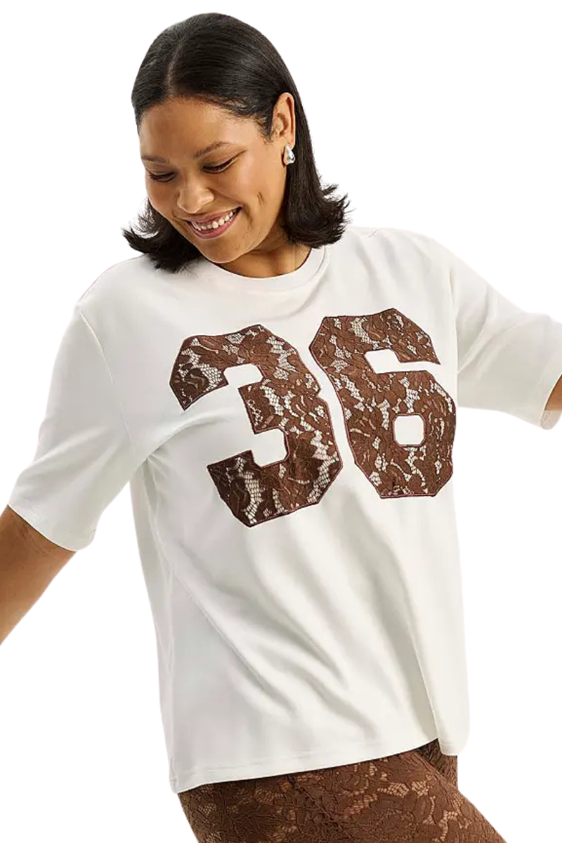 Anyday t-shirt any-ulva 483 off white