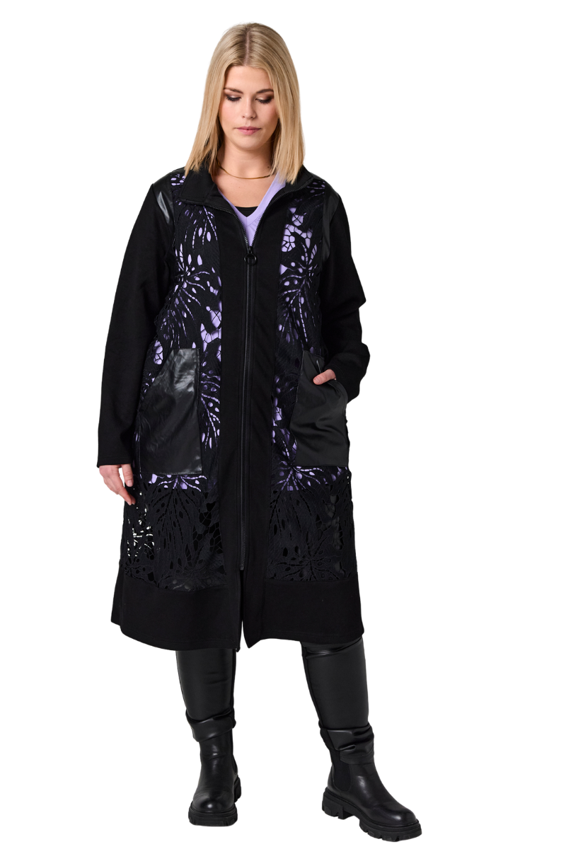 Studio jakke cardigan SAmaris med blonde sort