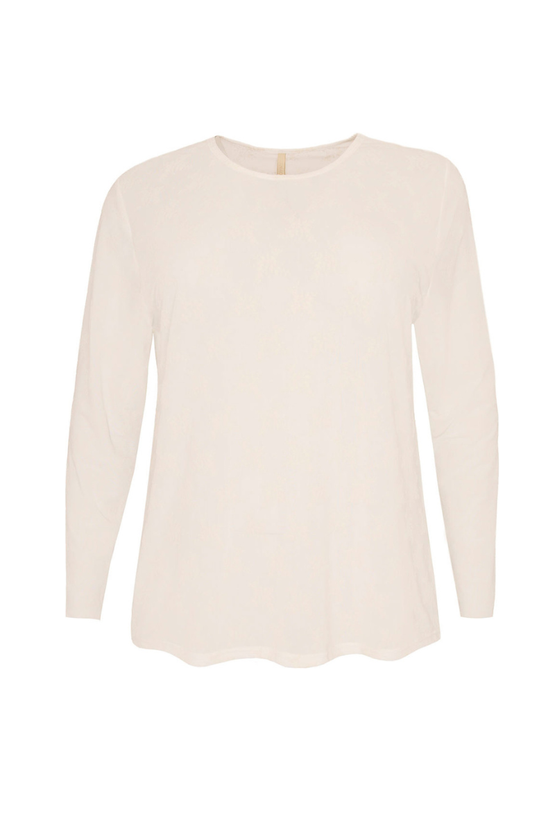 Cassiopeia mesh bluse Gitesse 2 hvid