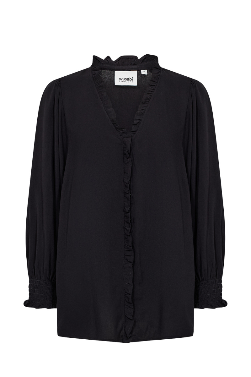 wasabi bluse sort wa-sia 37