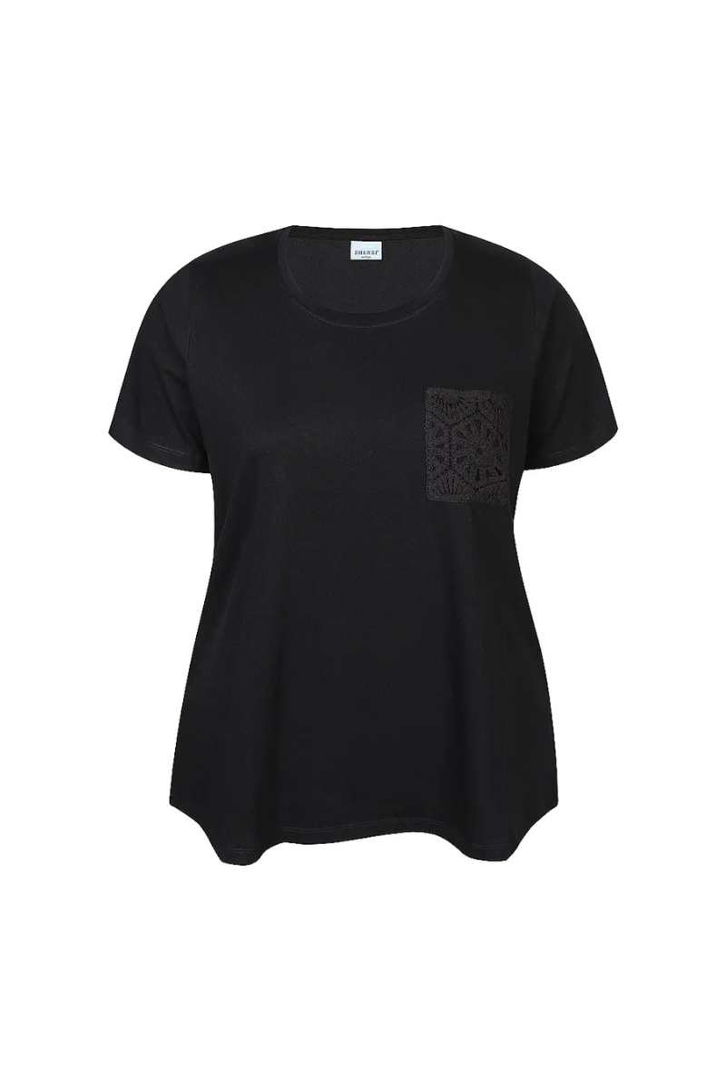 zhenzi t-shirt zh-carla 1252 sort