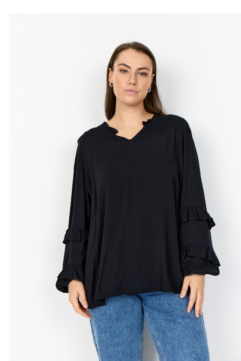 wasabi bluse sort wa-sia 38